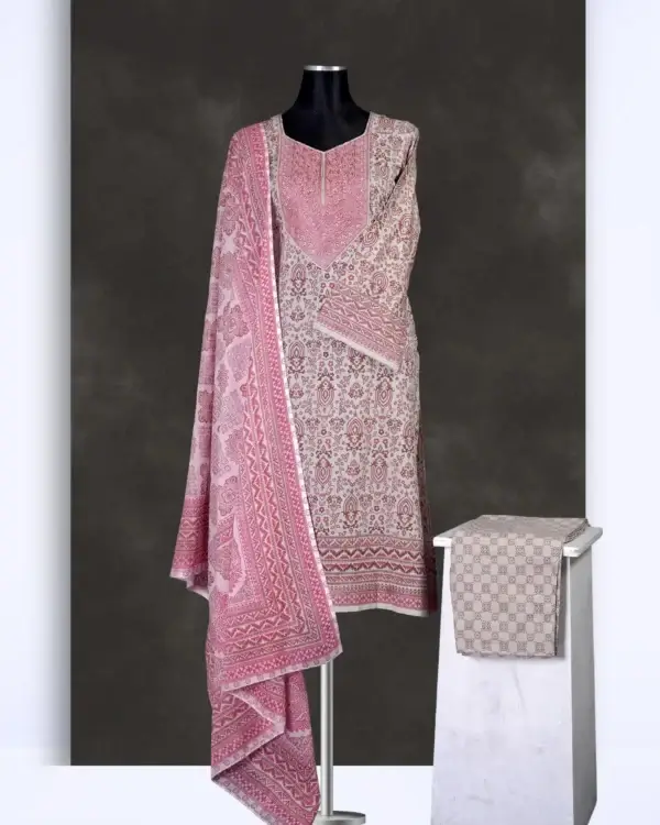 Chaiti Pure Cotton Embroidered Three Piece