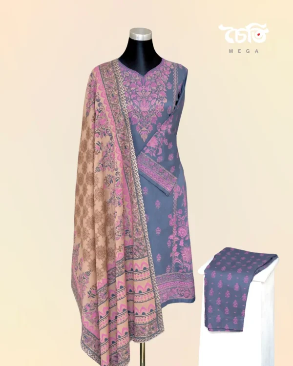 Chaiti Pure Cotton Three Piece