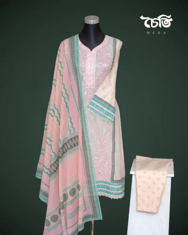 Chaiti Premium Cotton Three piece