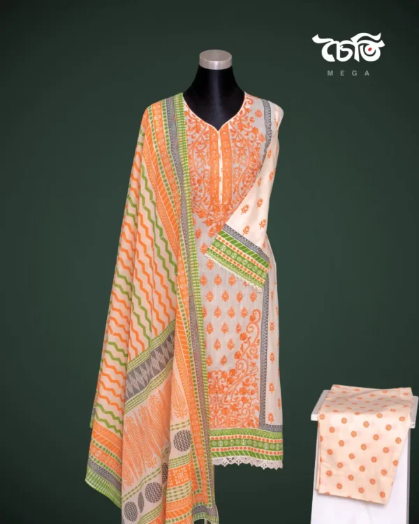Chaiti Premium Cotton Three piece