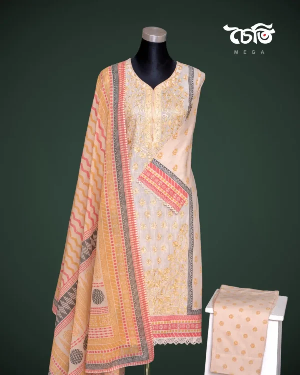 Chaiti Premium Cotton Three piece