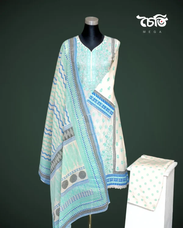 Chaiti Premium Cotton Three piece