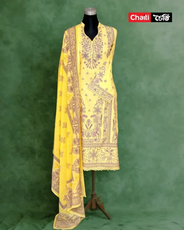 Chaiti Premium Cotton Three piece
