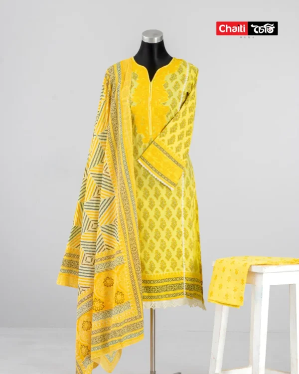 Chaiti Pure Cotton Three Piece