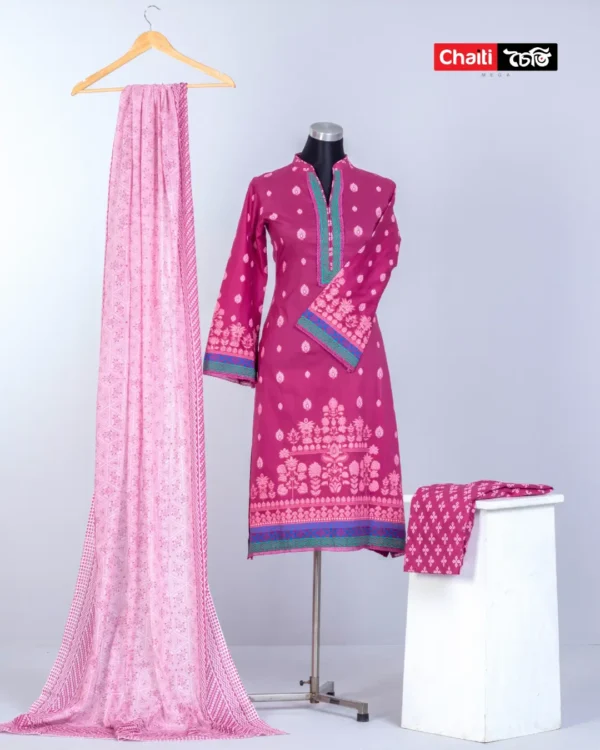 Chaiti Pure Cotton Three Piece