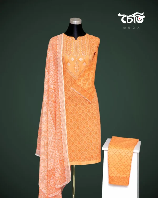 Chaiti Pure Cotton Three Piece