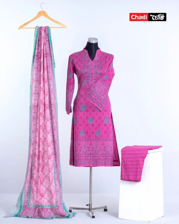 Chaiti Pure Cotton Three Piece