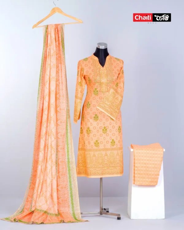 Chaiti Pure Cotton Three Piece