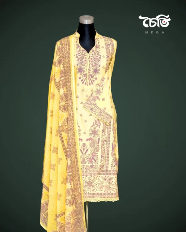 Chaiti Premium Cotton Three piece