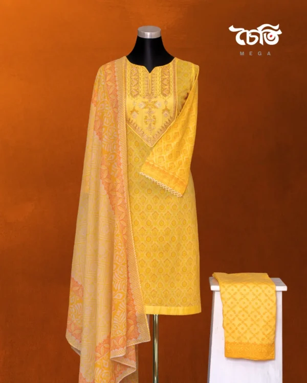 Chaiti Pure Cotton Three Piece