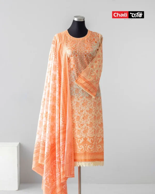 Chaiti Pure Cotton Three Piece
