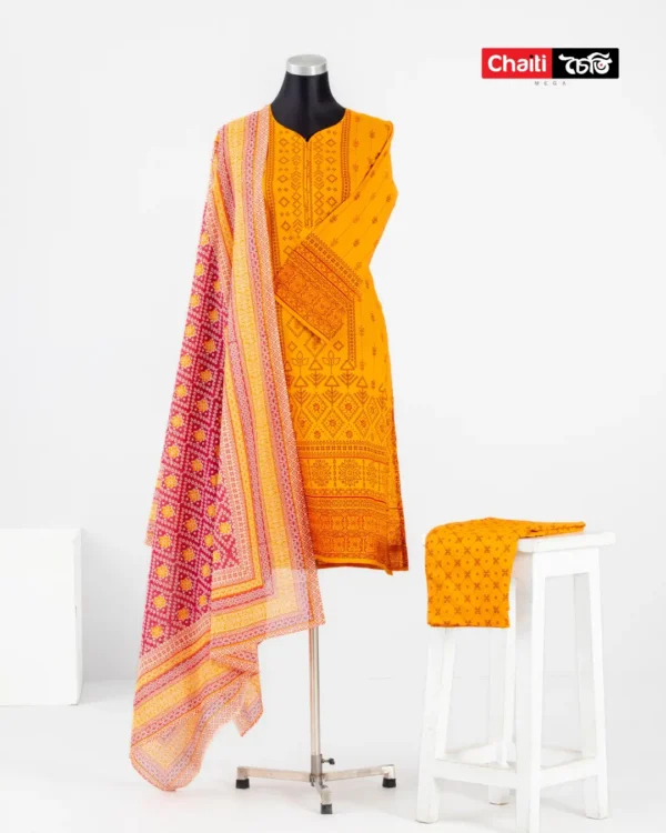 Chaiti Pure Cotton Three Piece
