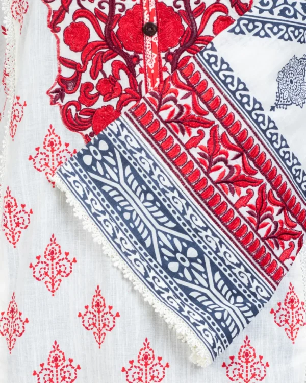 Chaiti Pure Cotton Three Piece - Image 3