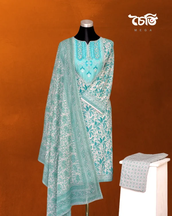 Chaiti Pure Cotton Three Piece