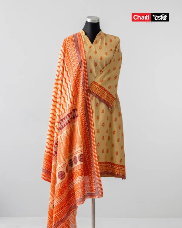 Chaiti Pure Cotton Three Piece