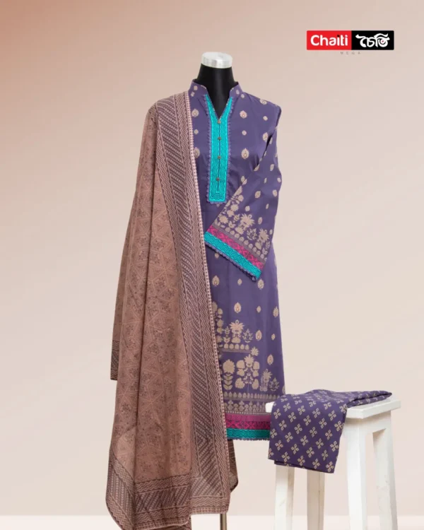 Chaiti Pure Cotton Three Piece