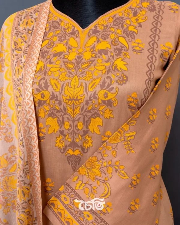 Chaiti Pure Cotton Three Piece - Image 2