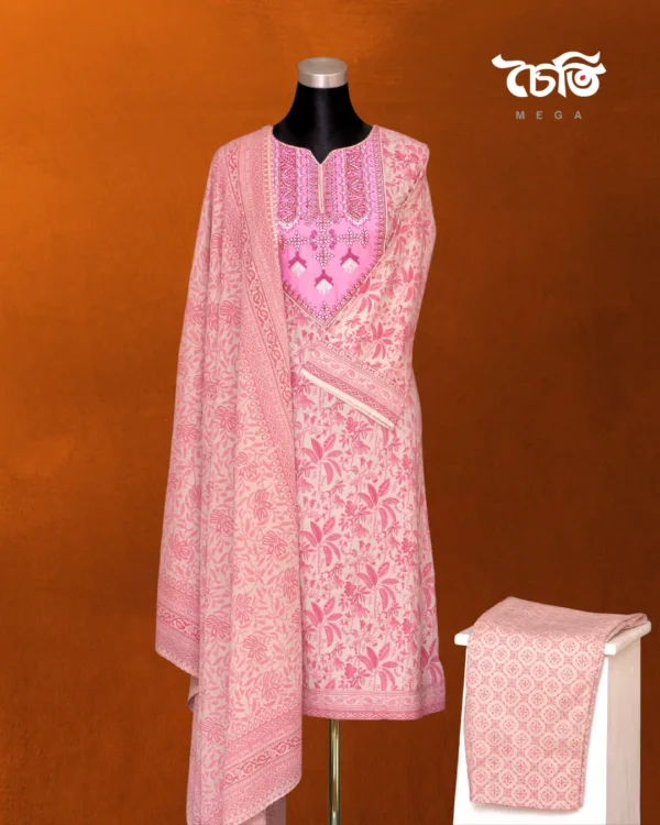 Chaiti Pure Cotton Three Piece