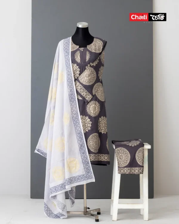 Chaiti Pure Cotton Three Piece