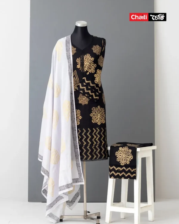 Chaiti Pure Cotton Three Piece