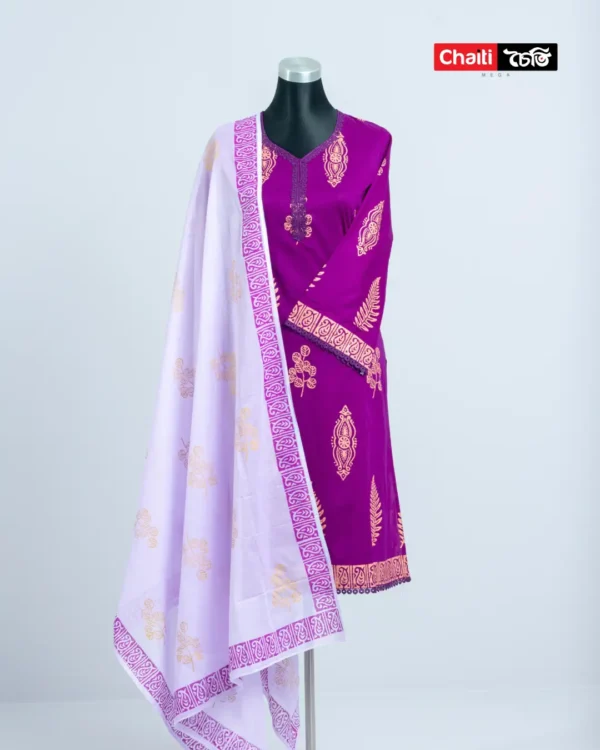 Chaiti Pure Cotton Three Piece