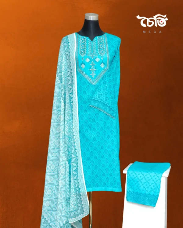 Chaiti Pure Cotton Three Piece