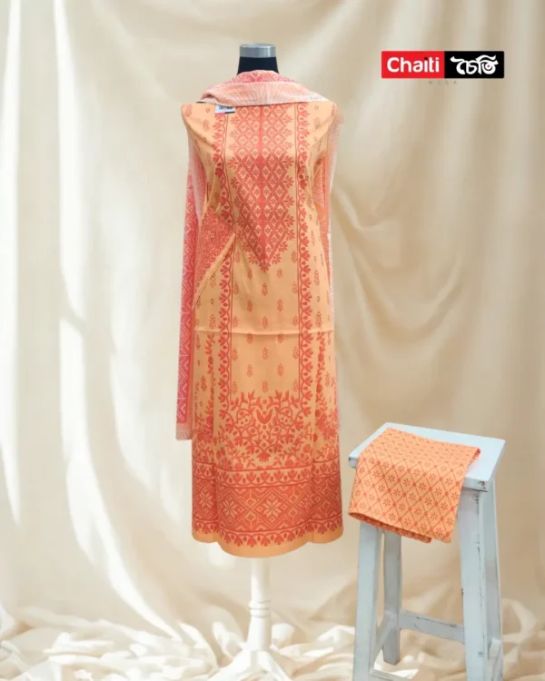 Chaiti Premium Cotton Three Piece