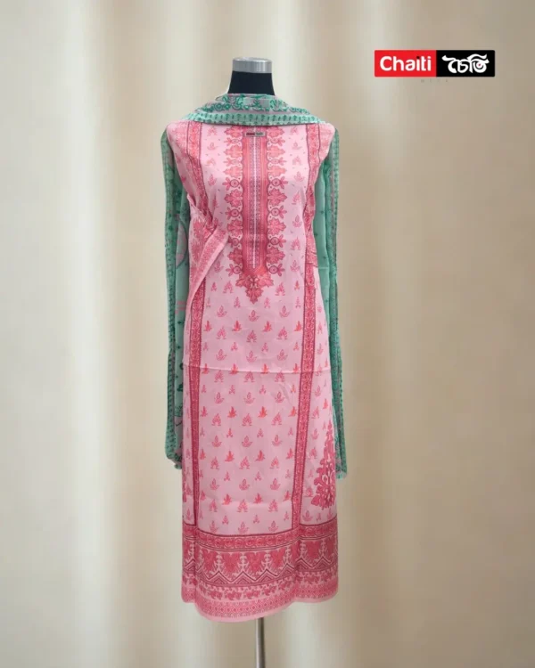 Chaiti Premium Cotton Three Piece
