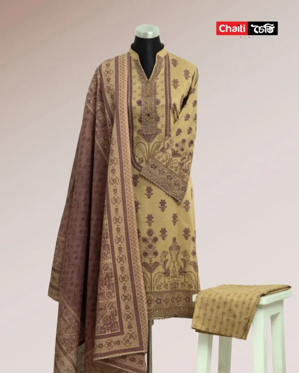 Chaiti Pure Cotton Three Piece
