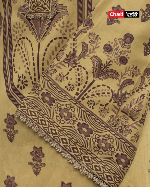 Chaiti Pure Cotton Three Piece - Image 3