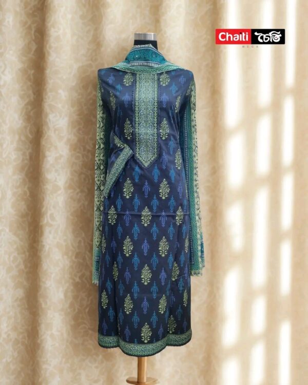 Chaiti Premium Cotton Three Piece
