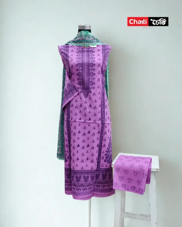Chaiti Premium Cotton Three Piece