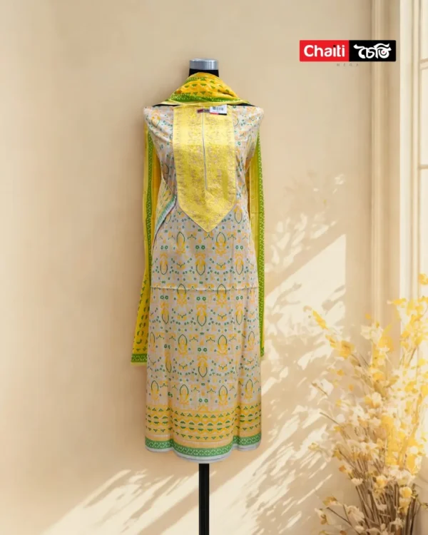 Chaiti Premium Cotton Three Piece