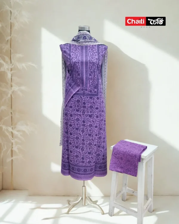 Chaiti Premium Cotton Three Piece