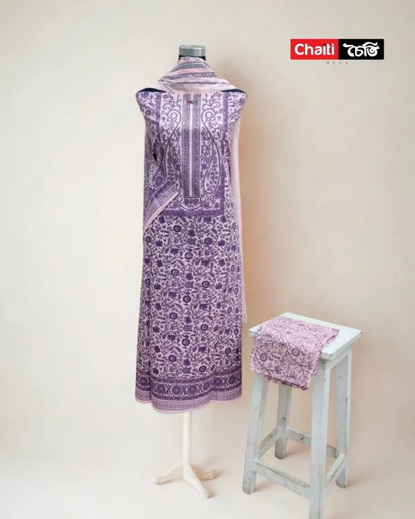 Chaiti Premium Cotton Three Piece