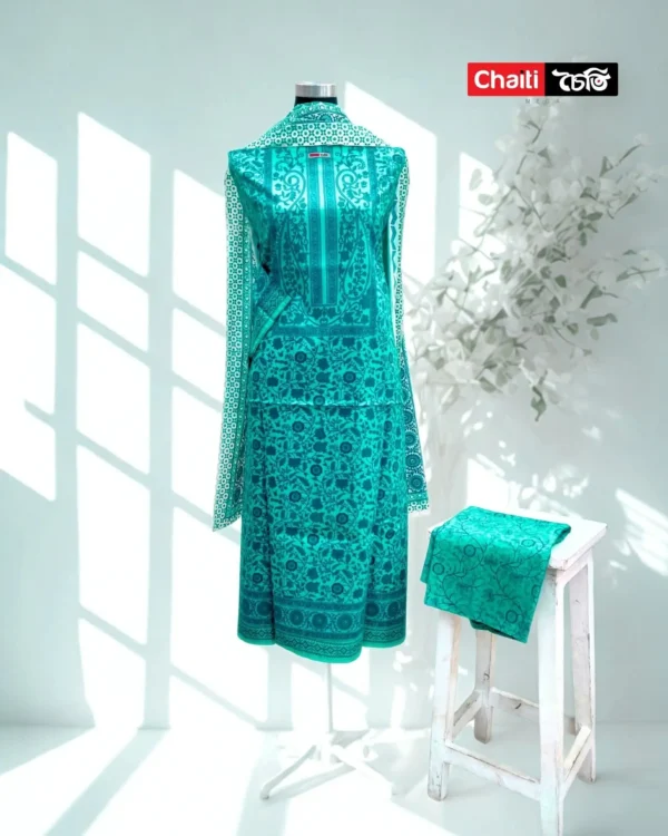 Chaiti Premium Cotton Three Piece