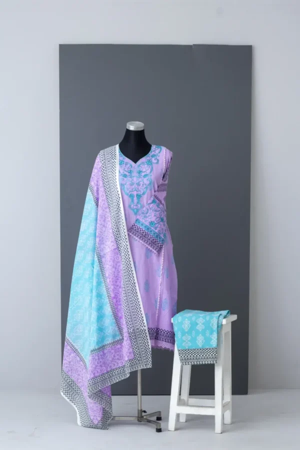 Chaiti Premium Cotton Three Piece