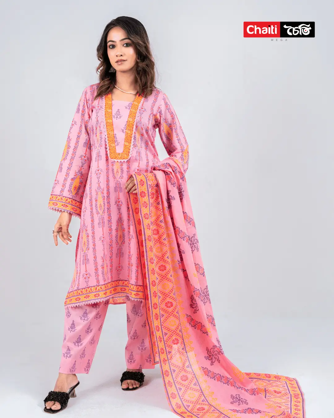 Chaiti Pure Cotton Three Piece