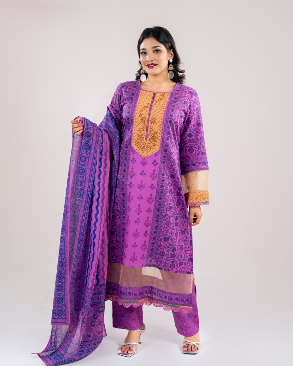 Chaiti Pure Cotton Three Piece