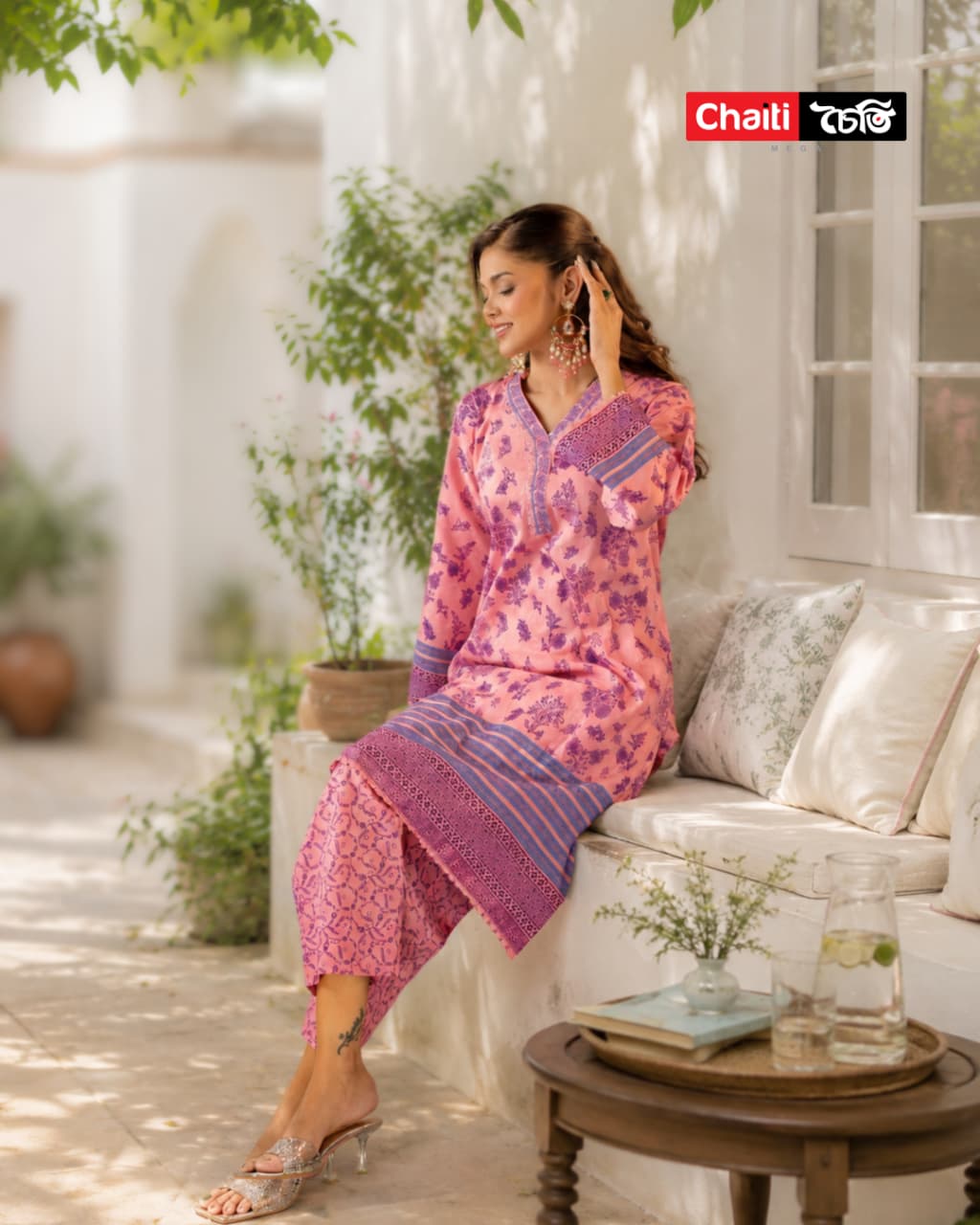 Chaiti Pure Cotton Three Piece