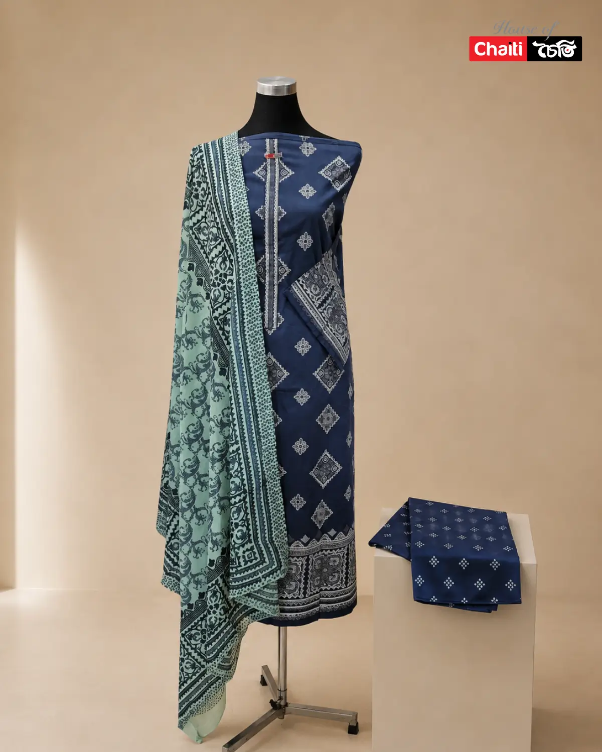 Chaiti Pure Cotton Three Piece