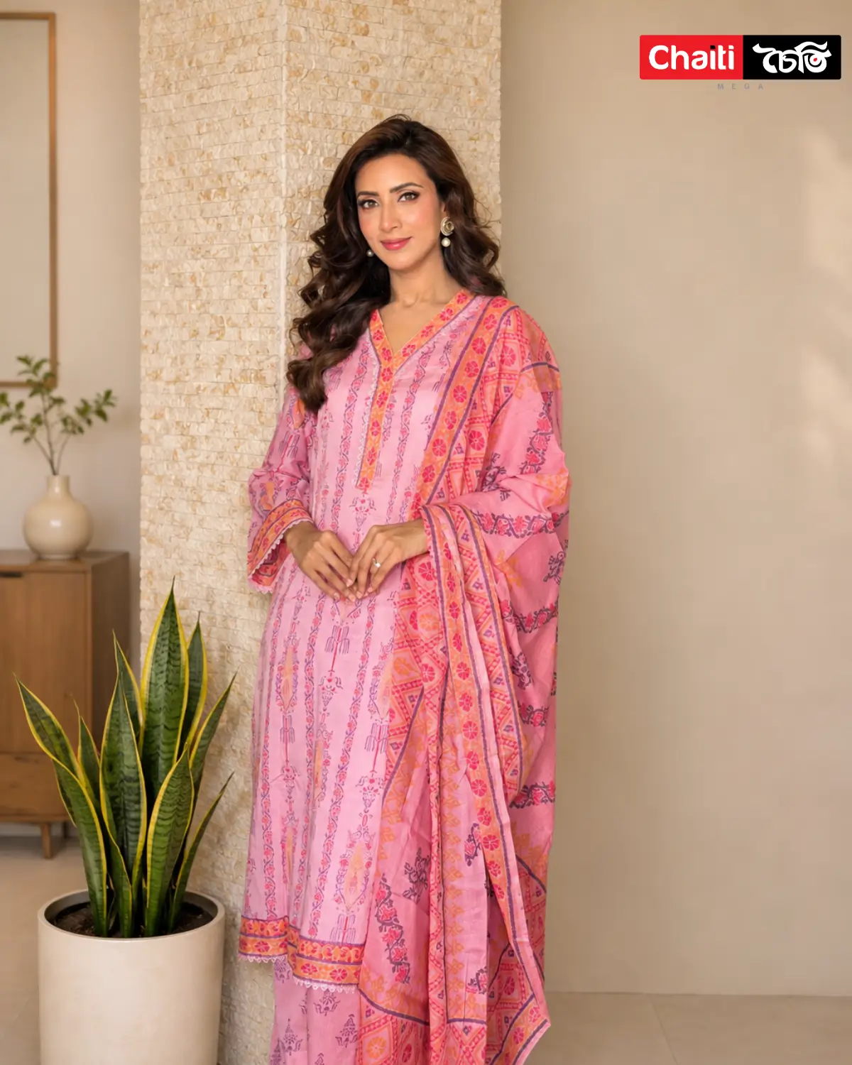 Chaiti Pure Cotton Three Piece