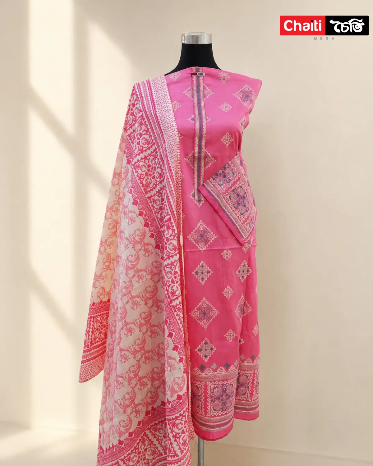 Chaiti Pure Cotton Three Piece